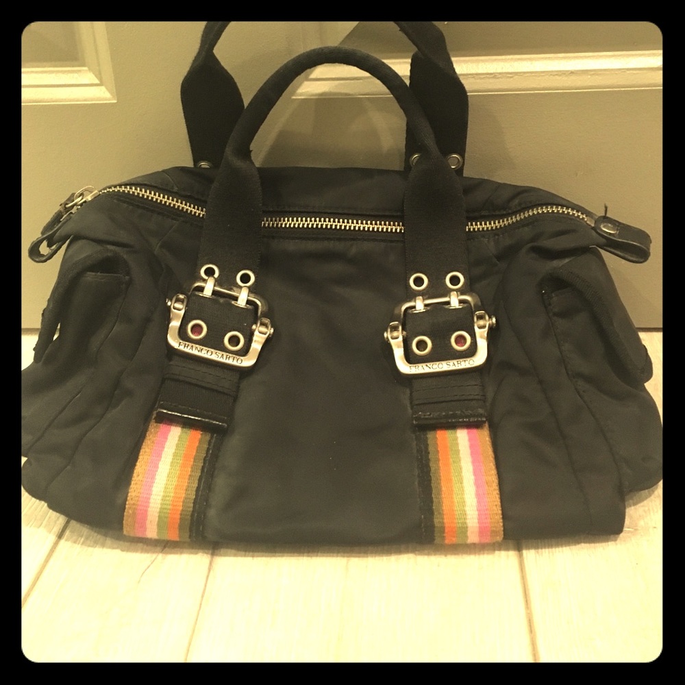 Franco Sarto Satchel with Striped Trim